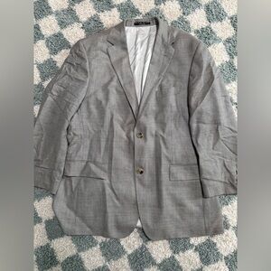HUGO BOSS Pasolini Silk and Wool 2 Button Blazer Sport Coat Jacket Brown & Black